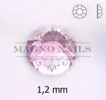 Glas Ministrasssteine rund - Light Rose